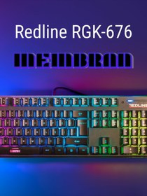 Resim Redline ışıklı Rgk-676 Rgb Sessiz Gaming Klavye – Ergonomik Tasarım, Multimedya Kısayolları, Türkçe Q 