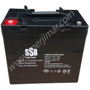 Resim Ssb 12v 55ah Deep Cycle Jel Akü(tse Belgeli) Akülü Sandalye Aküsü 