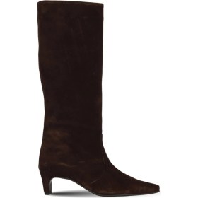 Resim Bueno Shoes Kahverengi Süet Kadın Topuklu Çizme 