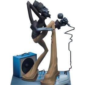 Resim Youmex Müzik Severlere : El Boyanmış, Solmayan Sentetik Reçine Rock Grubu Heykeli - Ofis/ev Dekorasyonu Stil A 