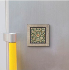 Resim Bizans Deseni Baskılı Mdf Magnet 7x7 73 
