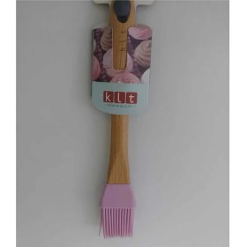 Resim Mutfak Silikon Fırça Lila Ahşap Saplı Premium Kalite Pişirme Araç Akıllıca Seçim Alet 1 Adet 