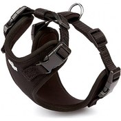 Resim Doggie Havalı Dokuma El Yapımı Köpek Göğüs Tasması 1,5x40-50 Cm Siyah 