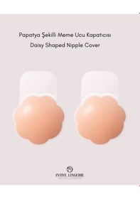 Resim Intive Kadın Silikon Ten Rengi Çiçek Şekilli Meme Dikleştirici Gö Ten 