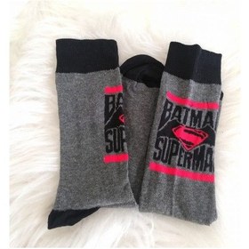 Resim Batman Superman Çorap Çok Renkli 