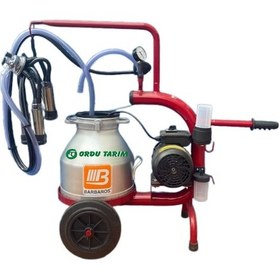 Resim Bartech C20 Kuru Sistem Tek Sağım 20 Lt Krom Güğüm Süt Sağım Makinası 