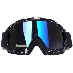 Resim Moto Cross Gözlükleri, Ayarlanabilir Güvenlik Gözlükleri, Açık Havada Kullanım İçin Rüzgar Geçirmez Anti-uv Anti-buğu Kayak Gözlükleri 