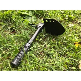 Resim Axe Tools Katlanır Çapa Çekiç Kürek Bıçak Testere Seti Yeşil Kamuflaj Çantasında 