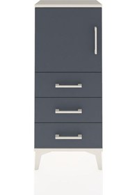 Resim Arges Komodin 2 Raflı 3 Çekmeceli Tek Kapaklı 44x30x106 Aytaşı-antrasit Aytası 
