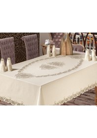 Resim Fransız Güpürlü Çağla Dantel Yemek Takımı - 25 Parça (398575956) 