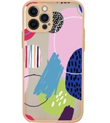 Resim mooodcase Iphone Uyumlu 12 Pro Kamera Lens Korumalı Art Design Desenli Lüx Telefon Kılıfı 