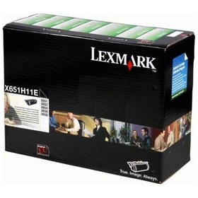 Resim Lexmark X651H11E/X651 Yüksek Kapasiteli Siyah Toner 