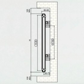 Resim Aeon Phoenix Alüminyum Panel Radyatör 1500 x 555 7 Dilim Antrasit 