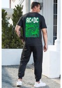 Resim Unisex Acdc Baskılı 2'li Eşofman Takımı Siyah 
