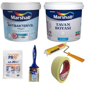 Resim Marshall Antibakteriyel Hijyen Boya 2.5 L + Tavan Boyası 3.5 Kg 