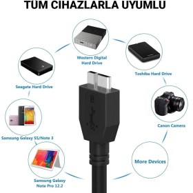 Resim Radion CA-4637 1 Metre USB 3.0 Taşınabilir Harddisk Bağlantı Kablosu 