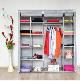 Resim Mavipaket Prado Stark Xtra Çift Yandan Raflı Çelik Profilli Bez Dolap 