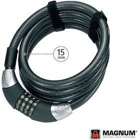 Resim Magnum 3042 Şifreli Bisiklet Kilidi 15x1850mm Klt-202 