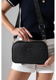 Resim Just Polo Kadın Günlük Kullanıma Uygun Su Geçirmez Lüks Ve Şık Omuz Çantası Shoulder Bag Siyah 
