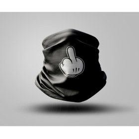 Resim Buffalo F*ck Tasarımlı Motorcu Buff Maske Outdoor Boyunluk Unisex Bandana 