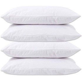 Resim 4 Lü Sıvı Geçirmez Yastık Alezi Pamuklu Kapaklı 50x70+20 Çok Renkli 