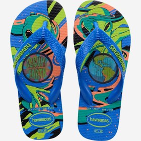 Resim Havaianas Siyah Erkek Çocuk Terlik 414594 TOP HOLOGRAPHIC BLACK\u002FBLACK 