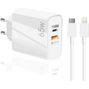 Resim Winex 65W Usba PD33W Quick Charger 3.0 Type-C To 
