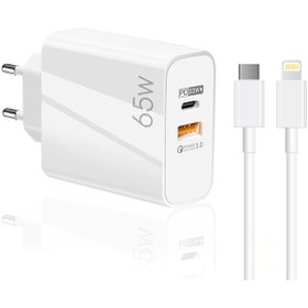 Resim Winex 65W Usba PD33W Quick Charger 3.0 Type-C To 
