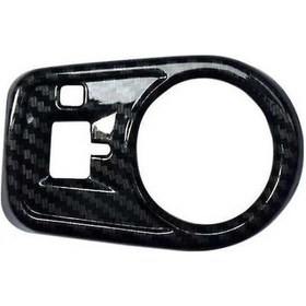 Resim Besthome1 17-20 Mg Zs İçin Karbon Fiber Desenli Kendinden Yapışkanlı Far Ayar Düğmesi Kapağı, Abs Dayanıklı Ve Şık 