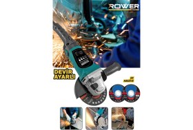 Resim 3500W Devir Ayarlı Spiral Taşlama Makinesi 125 mm 2 Diski 
