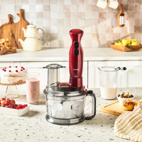 Resim Karaca Pro Multimax 6 In 1 Çok Amaçlı Mutfak Robotu Red 