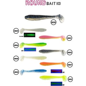 Resim Fujin Round Bait 100mm Sb026 Silikon Balık 