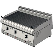 Resim CSA Karacasan 700 Seri Set Üstü Doğalgazlı Lavataş Balıksırtı Izgara 