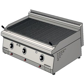 Resim CSA Karacasan 700 Seri Set Üstü Doğalgazlı Lavataş Balıksırtı Izgara 