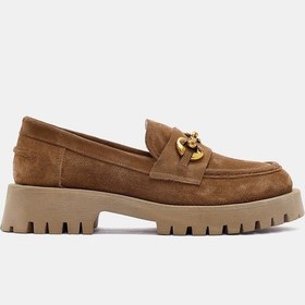 Resim Pamela Kadın Camel Gerçek Deri Loafer Camel 