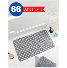 Resim Transformacion 6 Adet Karree Design Gri 66 Vantuzlu Banyo Duş Kaydırmaz Paspas 