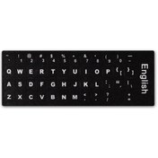 Resim Oem Ingilizce Q Siyah Klavye Sticker - Siyah - 534666947 