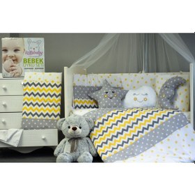 Resim Zig Zag Bebek Uyku Seti 80x130 