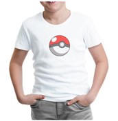 Resim Pokemon - Pokeball Beyaz Çocuk Tshirt 
