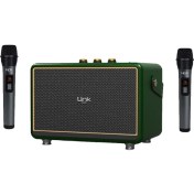 Resim Linktech M407 Premium Retro 2x Mikrofonlu 50W Bluetooth Hoparlör 
