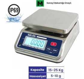 Resim Seles S29 25 Kg. Sıvı Korumalı Tartım Terazisi 