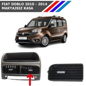 Resim Fiat Doblo Orta Sağ Havalandırma Izgarası Gri Düğmeli 2010- 2014 Makyajsız Kasa M742 