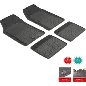 Resim Pufi Bubble Base Universal Kauçuk Paspas Siyah 
