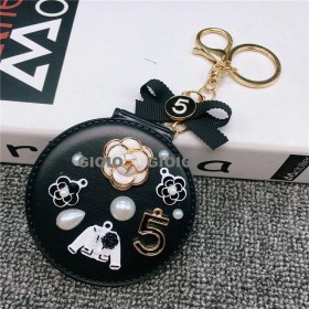 Resim Silver1 Gıoıo Yeni Ipek Eşarp Anahtarlık Kişiselleştirilmiş Inci Papyon Çanta Çekicilik Dokuma Anahtarlık (Yurt Dışından) 