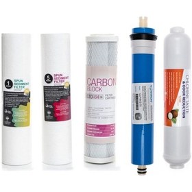 Resim Watermanya Açık Kasa Su Arıtma Cihazı Uyumlu 5'li Filtre Seti Vontron Membran 