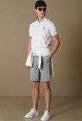 Resim Lufian Zegler Spor Erkek Chino Şort Slim Fit Gri 