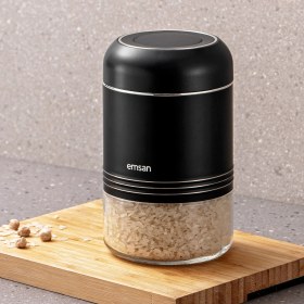 Resim Emsan Moko 900 ml Saklama Kavanozu Siyah 
