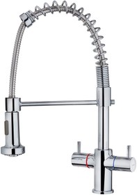 Resim Teka - Go 939 - Çift Kollu Profesyonel Mutfak Bataryası - Krom - 116010001 Krom 