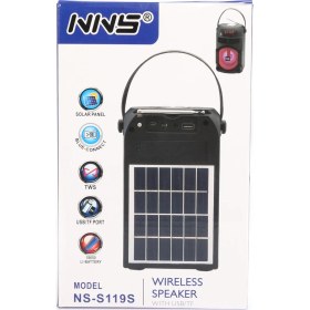 Resim Nns Güneş Enerjili Radyo Taşınabilir Bluetooth Hoparlör Nns NS-S119S 