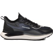 Resim Pierre Cardin Siyah Fileli Hafif Erkek Spor Ayakkabı PCI-11350 M 